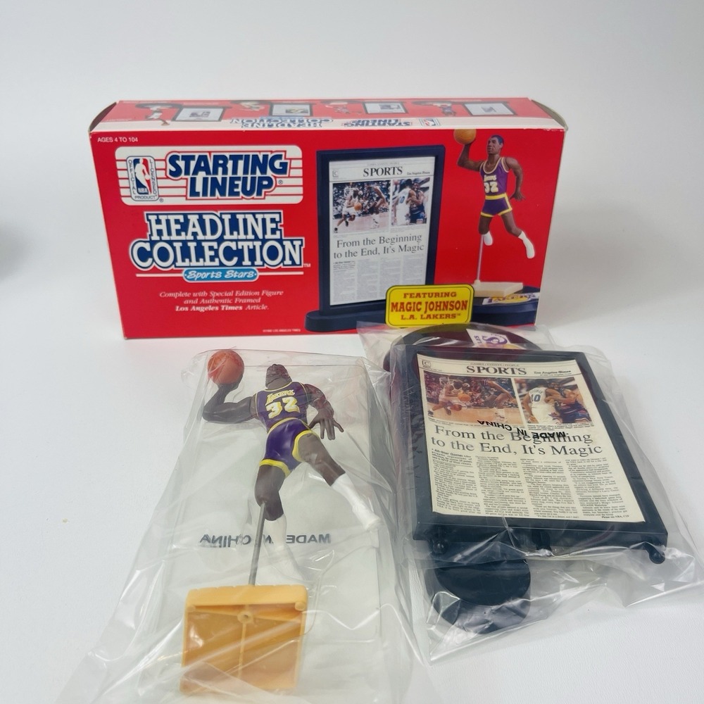 Starting Lineup Magic Johnson Headline Collection Figure